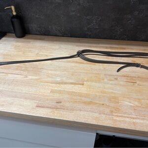 Brown leather pony Standing Martingale